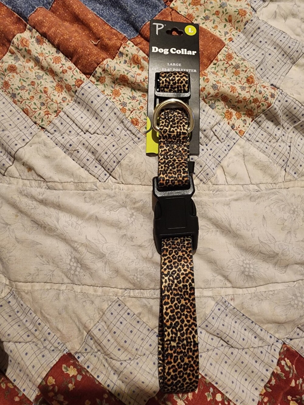 Perri's Cheetah Leopard Print Dog Collar For Large Dogs